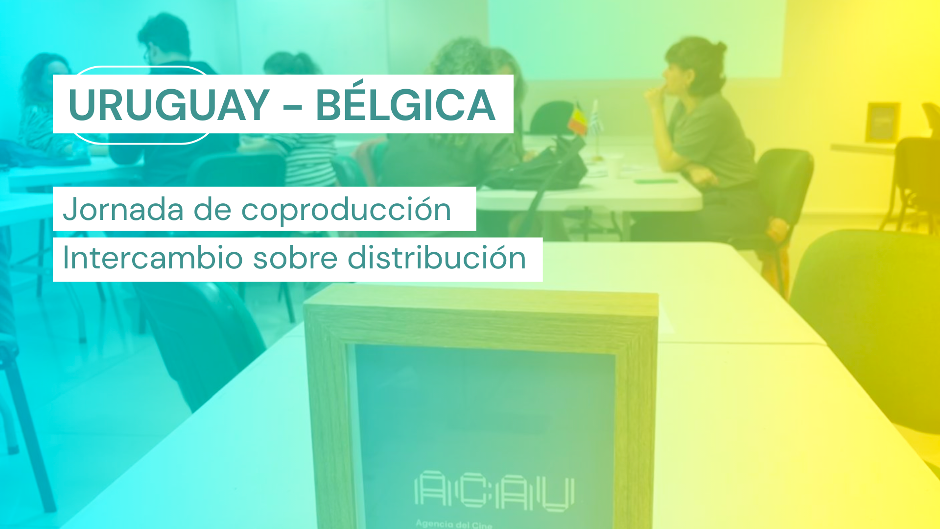 Se realizó una Jornada de coproducción e intercambio sobre distribución entre productores de Uruguay y Bélgica